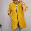 Kabát/Bunda prodloužená tenká jarní dámská (S/M/L ONE SIZE) ITALSKÁ MÓDA IM421975/DR (Velikost M/L, Barva béžová)