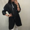 Kabát/Bunda prodloužená tenká jarní dámská (S/M/L ONE SIZE) ITALSKÁ MÓDA IM421975/DR (Velikost M/L, Barva béžová)