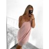 Šaty šifonové letní na ramínka dámské (S/M ONE SIZE) ITALSKá MóDA IM322110/DR