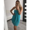 Šaty šifonové letní na ramínka dámské (S/M ONE SIZE) ITALSKá MóDA IM322110/DR