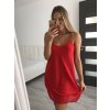 Šaty šifonové letní na ramínka dámské (S/M ONE SIZE) ITALSKá MóDA IM322110/DR