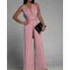 Overal dlouhý letní variabilní zavazování icecool dámské (S/M ONE SIZE) ITALSKÁ MÓDA IMM22377/DR (Velikost S/M/L, Barva Černá)
