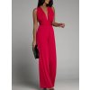 Overal dlouhý letní variabilní zavazování icecool dámské (S/M ONE SIZE) ITALSKÁ MÓDA IMM22377/DR (Velikost S/M/L, Barva Černá)