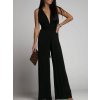 Overal dlouhý letní variabilní zavazování icecool dámské (S/M ONE SIZE) ITALSKÁ MÓDA IMM22377/DR (Velikost S/M/L, Barva Černá)