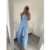 Overal dlouhý letní variabilní zavazování icecool dámské (S/M ONE SIZE) ITALSKÁ MÓDA IMM22377/DR (Velikost S/M/L, Barva Černá)