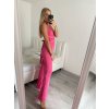 Overal dlouhý letní variabilní zavazování icecool dámské (S/M ONE SIZE) ITALSKÁ MÓDA IMM22377/DR (Velikost S/M/L, Barva Černá)