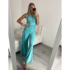 Overal dlouhý letní variabilní zavazování icecool dámské (S/M ONE SIZE) ITALSKÁ MÓDA IMM22377/DR (Velikost S/M/L, Barva Černá)