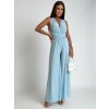 Overal dlouhý letní variabilní zavazování icecool dámské (S/M ONE SIZE) ITALSKÁ MÓDA IMM22377/DR (Velikost S/M/L, Barva Černá)