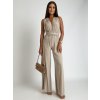 Overal dlouhý letní variabilní zavazování icecool dámské (S/M ONE SIZE) ITALSKÁ MÓDA IMM22377/DR (Velikost S/M/L, Barva Černá)