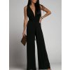 Overal dlouhý letní variabilní zavazování icecool dámské (S/M ONE SIZE) ITALSKÁ MÓDA IMM22377/DR (Velikost S/M/L, Barva Černá)