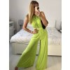 Overal dlouhý letní variabilní zavazování icecool dámské (S/M ONE SIZE) ITALSKÁ MÓDA IMM22377/DR (Velikost S/M/L, Barva Černá)