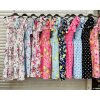 Šaty letní žabičkované na ramínka dámské (S/M ONE SIZE) ITALSKÁ MÓDA IMWA215609 (Velikost S/M/L, Barva modrá)