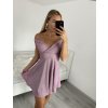 Šaty elegantní třpytivé carmen dámské (S/M ONE SIZE) ITALSKá MóDA IM322337 (Velikost S/M/L, Barva Černá)