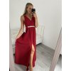 Šaty elegantní společenské na ramínka dámské (S/M ONE SIZE) ITALSKÁ MÓDA IMM22fs52571 (Velikost S/M/L, Barva Černá)