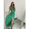 Šaty elegantní společenské na ramínka dámské (S/M ONE SIZE) ITALSKÁ MÓDA IMM22fs52571 (Velikost S/M/L, Barva Černá)