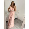 Šaty elegantní společenské na ramínka dámské (S/M ONE SIZE) ITALSKÁ MÓDA IMM22fs52571 (Velikost S/M/L, Barva Černá)