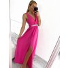 Šaty elegantní společenské na ramínka dámské (S/M ONE SIZE) ITALSKÁ MÓDA IMM22fs52571 (Velikost S/M/L, Barva Černá)