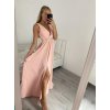 Šaty elegantní společenské na ramínka dámské (S/M ONE SIZE) ITALSKÁ MÓDA IMM22fs52571 (Velikost S/M/L, Barva Černá)