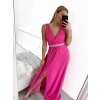Šaty elegantní společenské na ramínka dámské (S/M ONE SIZE) ITALSKÁ MÓDA IMM22fs52571 (Velikost S/M/L, Barva Černá)