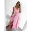 Šaty elegantní společenské na ramínka dámské (S/M ONE SIZE) ITALSKÁ MÓDA IMM22fs52571 (Velikost S/M/L, Barva Černá)