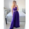 Šaty elegantní společenské na ramínka dámské (S/M ONE SIZE) ITALSKÁ MÓDA IMM22fs52571 (Velikost S/M/L, Barva Černá)