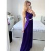 Šaty elegantní společenské na ramínka dámské (S/M ONE SIZE) ITALSKÁ MÓDA IMM22fs52571 (Velikost S/M/L, Barva Černá)