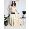 Šaty elegantní společenské na ramínka dámské (S/M ONE SIZE) ITALSKÁ MÓDA IMM22fs52571 (Velikost S/M/L, Barva Černá)