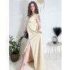Šaty elegantní společenské na ramínka dámské (S/M ONE SIZE) ITALSKÁ MÓDA IMM22fs52571 (Velikost S/M/L, Barva Černá)