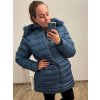 Bunda s kapucí dámská nadrozměr (4XL-8XL) BESS222251 petrolejová (Velikost 4XL, Barva modrá petrolejová)