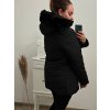Bunda s kapucí dámská nadrozměr (54-62) Nat227069 černá (Velikost 54, Barva Černá)