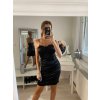 Šaty saténové na ramínka dámské (S/M ONE SIZE) ITALSKá MóDA IMM22FS52585 (Velikost S/M/L, Barva béžová)