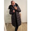 Kabát zimní dámský nadrozměr (3XL-7XL) LIBLAND LIB22LD-7688B černá (Velikost 3XL, Barva Černá)