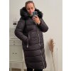 Kabát zimní dámský nadrozměr (3XL-7XL) LIBLAND LIB22LD-7688B černá (Velikost 3XL, Barva Černá)