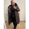 Kabát zimní dámský nadrozměr (3XL-7XL) LIBLAND LIB22LD-7688B černá (Velikost 3XL, Barva Černá)