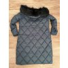 Kabát zimní dámský nadrozměr (3XL-7XL) LIBLAND LIB22LD-7688B tmavě zelená