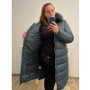 Kabát zimní dámský nadrozměr (3XL-7XL) LIBLAND LIB22LD-7688B tmavě zelená