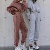 Souprava mikina dlouhý rukáv a tepláky dámská (S/M ONE SIZE) ITALSKÁ MÓDA IMM21A2683-F4