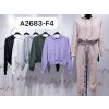Souprava mikina dlouhý rukáv a tepláky dámská (S/M ONE SIZE) ITALSKÁ MÓDA IMM21A2683-F4