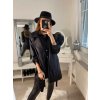 Šaty kabátkové dlouhá rukáv dámské (S/M ONE SIZE) ITALSKá MóDA IM322330 (Velikost S/M/L, Barva hnědá camel)