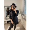 Šaty kabátkové dlouhá rukáv dámské (S/M ONE SIZE) ITALSKá MóDA IM322330 (Velikost S/M/L, Barva hnědá camel)