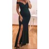 Šaty dlouhé elegantní společenské carmen dámské (S/M ONE SIZE) ITALSKÁ MÓDA IMM22325 (Velikost S/M/L, Barva bílá)