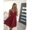 Šaty na ramínka letní saténové dámské (S/M ONE SIZE) ITALSKÁ MÓDA IMM22Q52389/DR (Velikost S/M/L, Barva béžová)