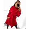 Kabát flaušový dlouhý dámský (S/M/L ONE SIZE) ITALSKÁ MÓDA IMM22SL5079A
