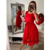 Šaty elegantní společenské dlouhý rukáv dámské (S/M ONE SIZE) ITALSKá MóDA IM322282 (Velikost S/M/L, Barva Černá)