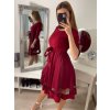 Šaty elegantní společenské dlouhý rukáv dámské (S/M ONE SIZE) ITALSKá MóDA IM322282 (Velikost S/M/L, Barva Černá)