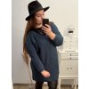 Svetr dlouhý rukáv dámské (XL/2XL/3XL ONE SIZE) ITALSKá MóDA IM4221325/DR (Velikost 2XL/3XL, Barva tmavě béžová)