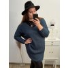 Svetr dlouhý rukáv dámské (XL/2XL/3XL ONE SIZE) ITALSKá MóDA IM4221325/DR (Velikost 2XL/3XL, Barva tmavě béžová)