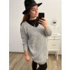 Svetr dlouhý rukáv dámské (XL/2XL/3XL ONE SIZE) ITALSKá MóDA IM4221325/DR (Velikost 2XL/3XL, Barva tmavě béžová)