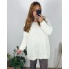 Svetr dlouhý rukáv dámské (XL/2XL/3XL ONE SIZE) ITALSKá MóDA IM4221325/DR (Velikost 2XL/3XL, Barva tmavě béžová)