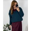 Svetr dlouhý rukáv dámské (XL/2XL/3XL ONE SIZE) ITALSKá MóDA IM4221325/DR (Velikost 2XL/3XL, Barva tmavě béžová)